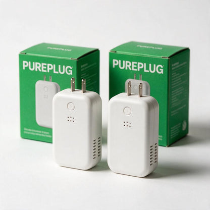 PurePlug™ Ion Air Purifier — pack (AI render placeholder, replace with real photos)