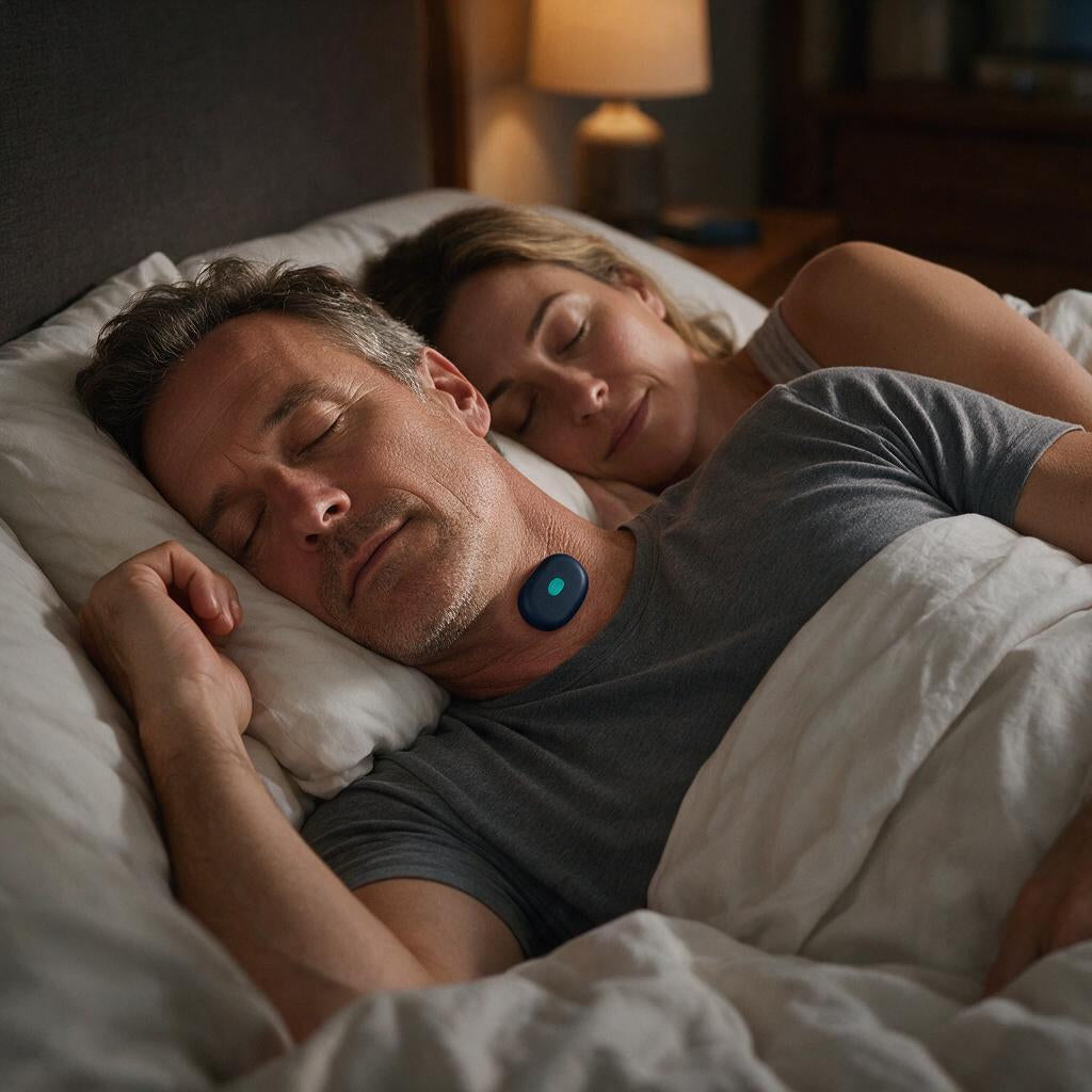 Hushline Pro™ — Retrains the Muscles Behind Snoring — wear (AI render placeholder, replace with real photos)